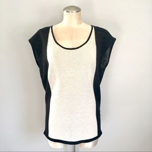 A|X Armani Exchange linen blend top